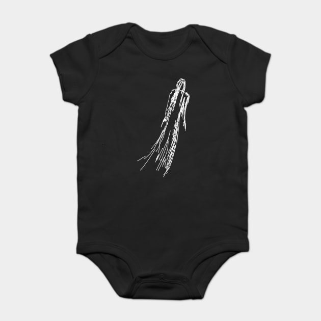 Ghostly Woman Baby Bodysuit by H. R. Sinclair